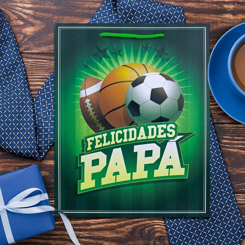 Bolsa De Regalo "Felicidades Papá", Día Del Padre 2