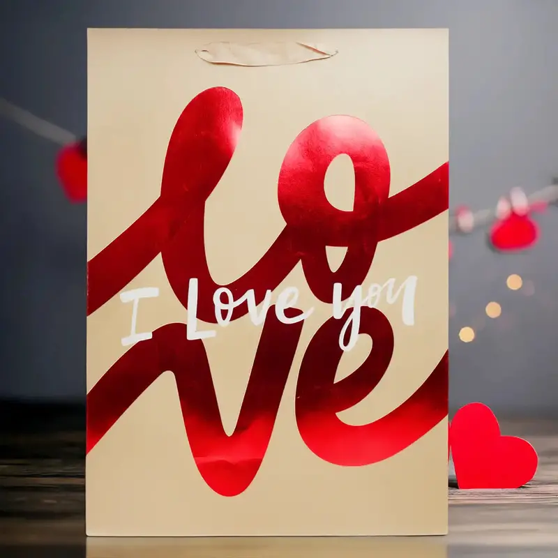 Bolsa De Regalo, I Love You, Kraft 1
