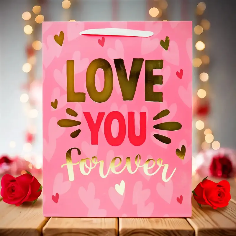 Bolsa De Regalo, Love U, Color Rosa 1