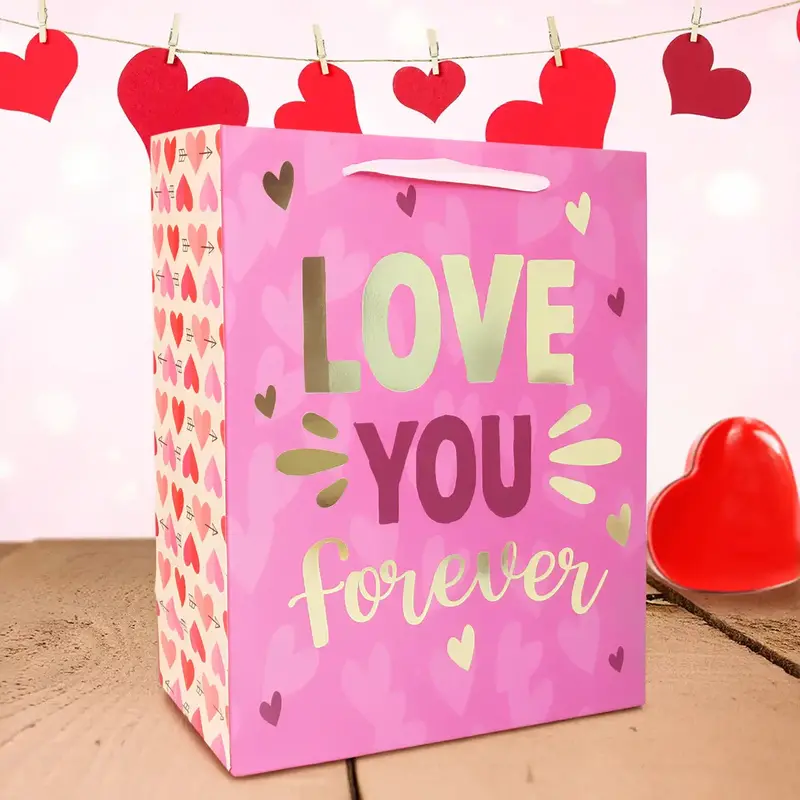 Bolsa De Regalo, Love U, Color Rosa 2