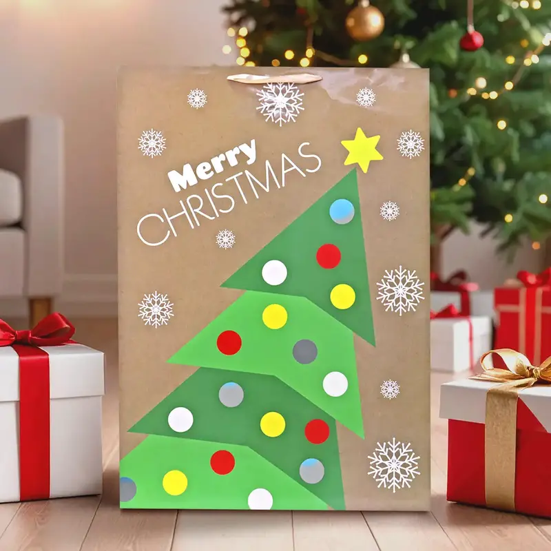 Bolsa De Regalo Navideña, Diseño Árbol 1