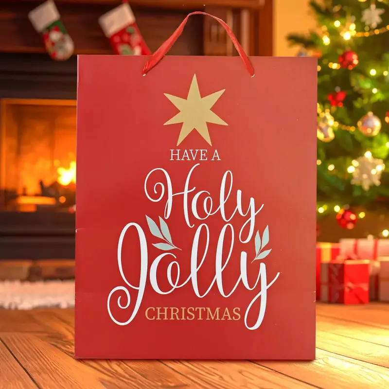 Bolsa De Regalo Navideña "Holy Jolly" 1