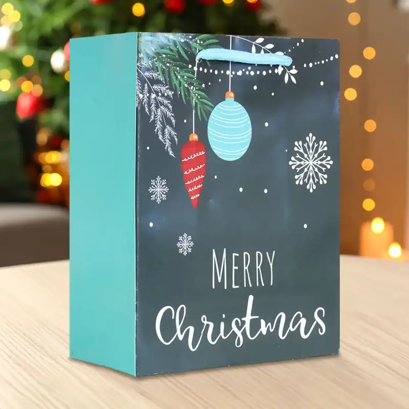 Bolsa De Regalo Navideña, Merry Christmas, Esferas 2