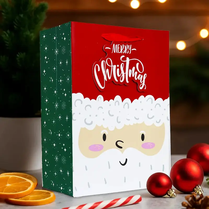 Bolsa De Regalo Navideña, Merry Christmas, Santa Claus 2