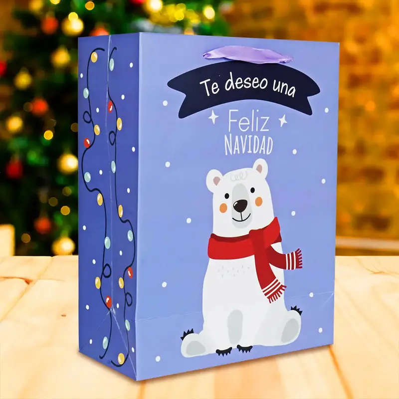 Bolsa De Regalo Navideña, Oso Polar 2