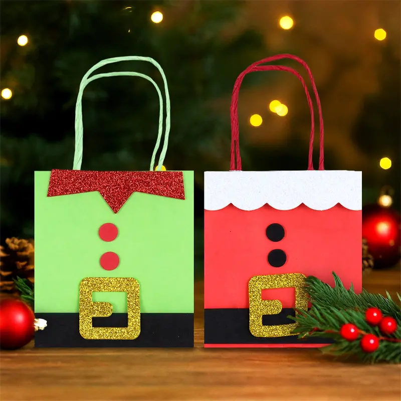 Bolsa De Regalo Navideña, Santa Claus, 2 Pzas 1