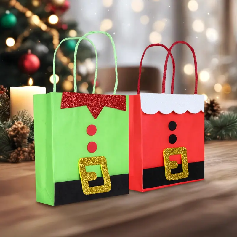 Bolsa De Regalo Navideña, Santa Claus, 2 Pzas 2