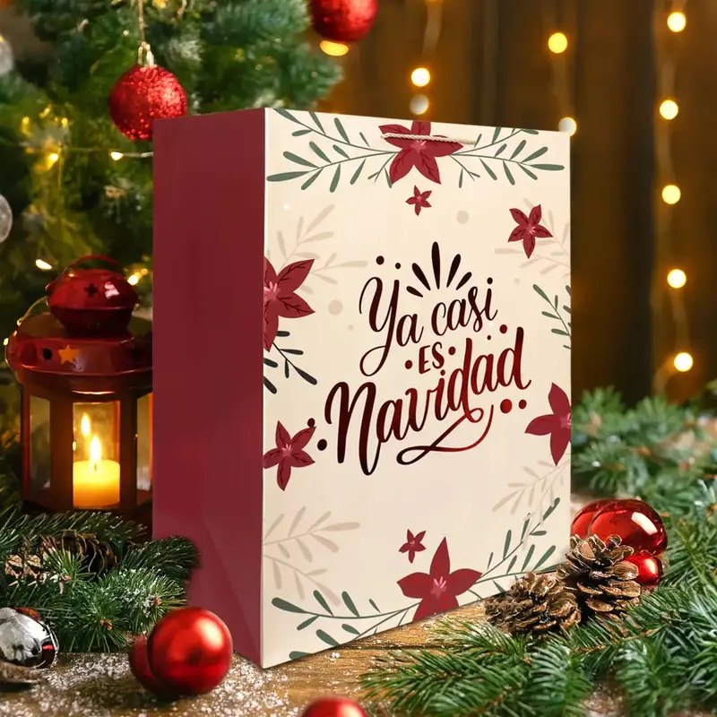 Bolsa De Regalo Navideña "Ya Casi Es Navidad" 1