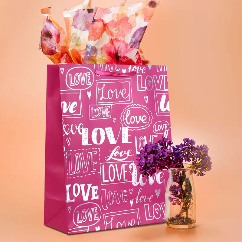 Bolsa De Regalo Rosa Para San Valentín 1