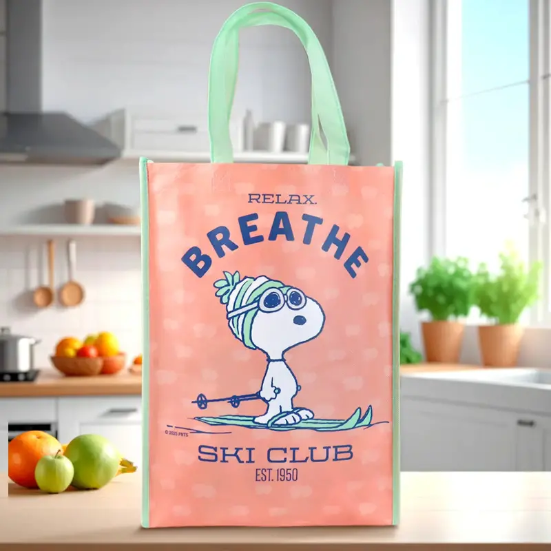 Bolsa Ecológica Navideña, Peanuts, Ski Club 1