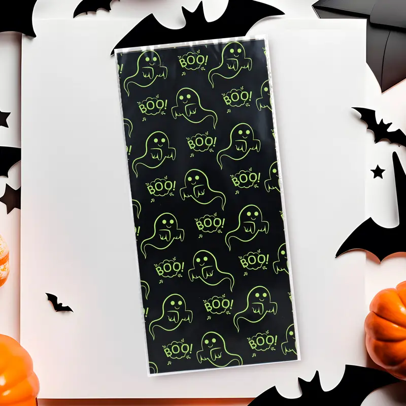 Bolsas De Celofán Para Dulces Con Diseño De Fantasma 1