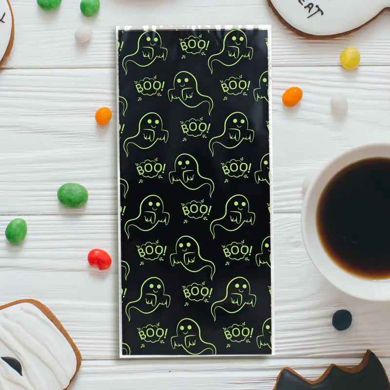 Bolsas De Celofán Para Dulces Con Diseño De Fantasma 2