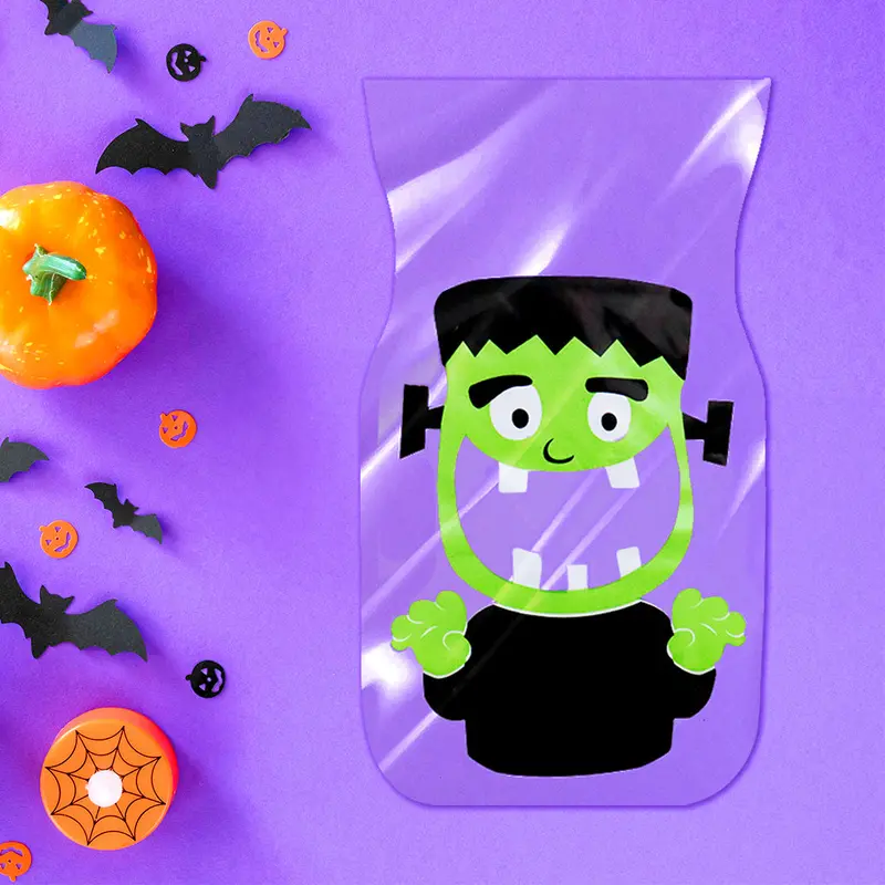 Bolsas De Celofán Para Dulces Con Diseño De Frankenstein 2