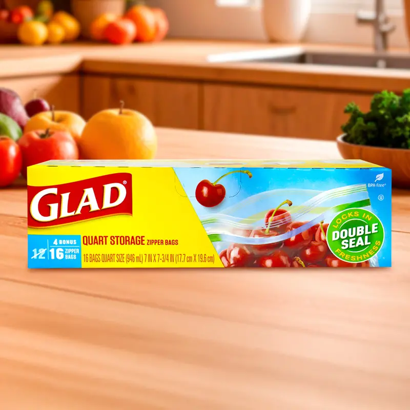 Bolsas De Plástico Con Cierre Hermético, Glad, 16 Pzas 1