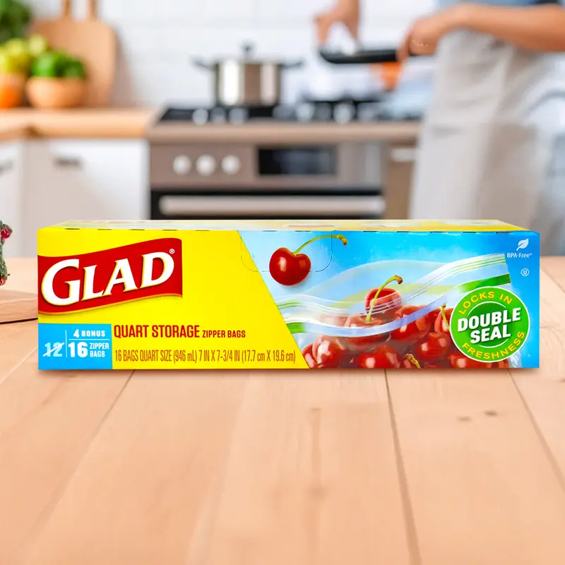 Bolsas De Plástico Con Cierre Hermético, Glad, 16 Pzas 2