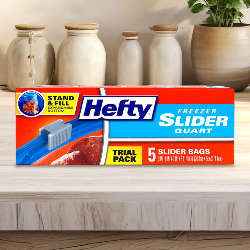 Bolsas De Plástico Con Cierre Hermético, Hefty, 5 Pzas 1