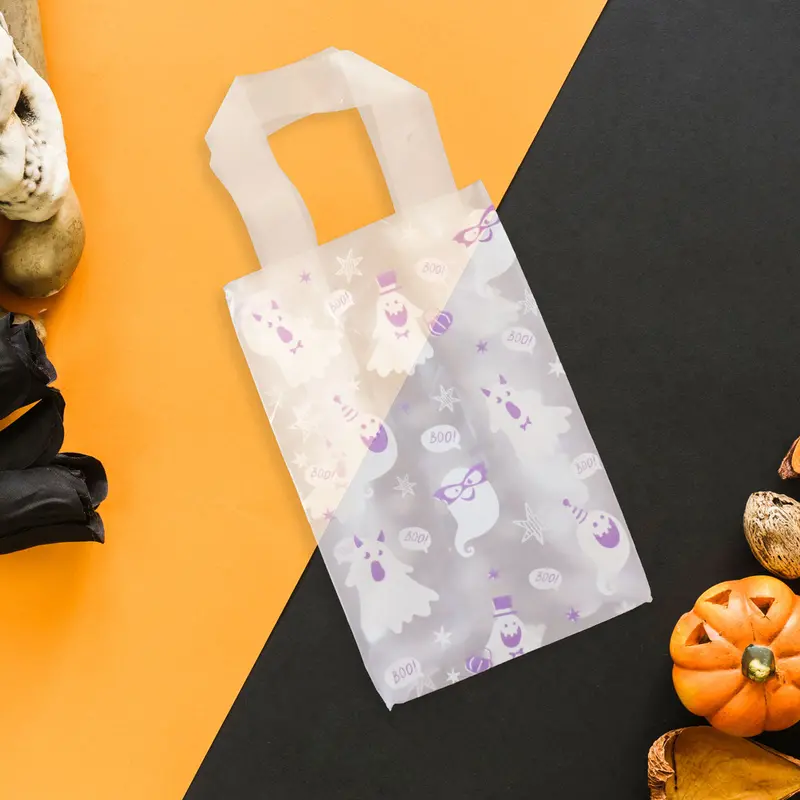 Bolsas De Plástico Con Diseño De Fantasmas Para Dulces 1