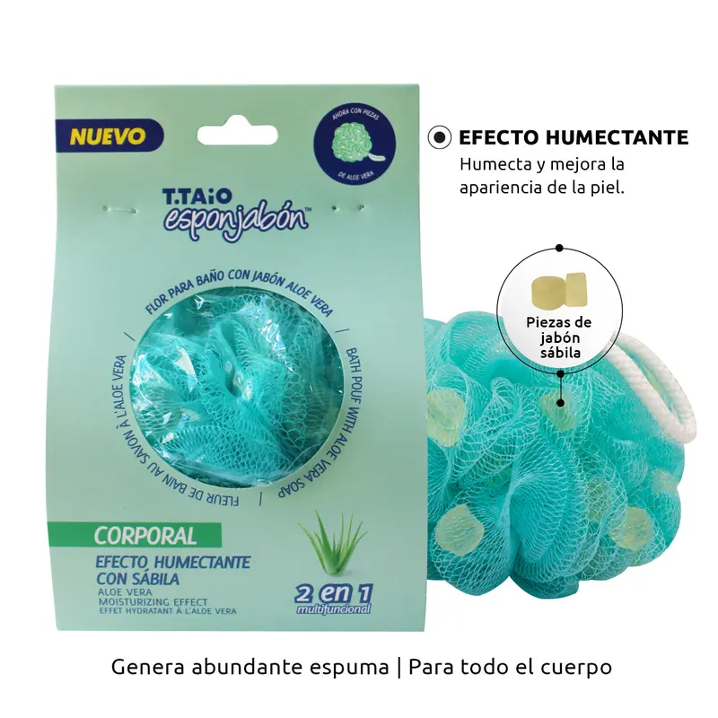 Borla, Esponja Con Jabón De Sábila, 2 En 1 2