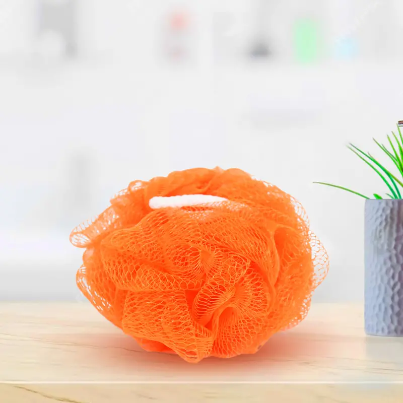 Borla Para Baño Color Naranja Bath Time 2