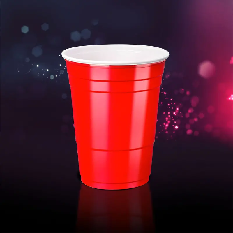 Bosco Paquete Con 12 Vasos Plásticos Bicolor 16Oz 2
