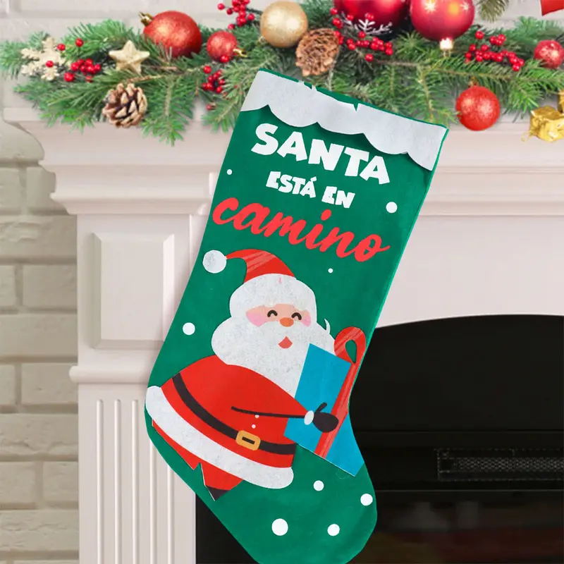 Bota Navideña "Santa Está En Camino" 1