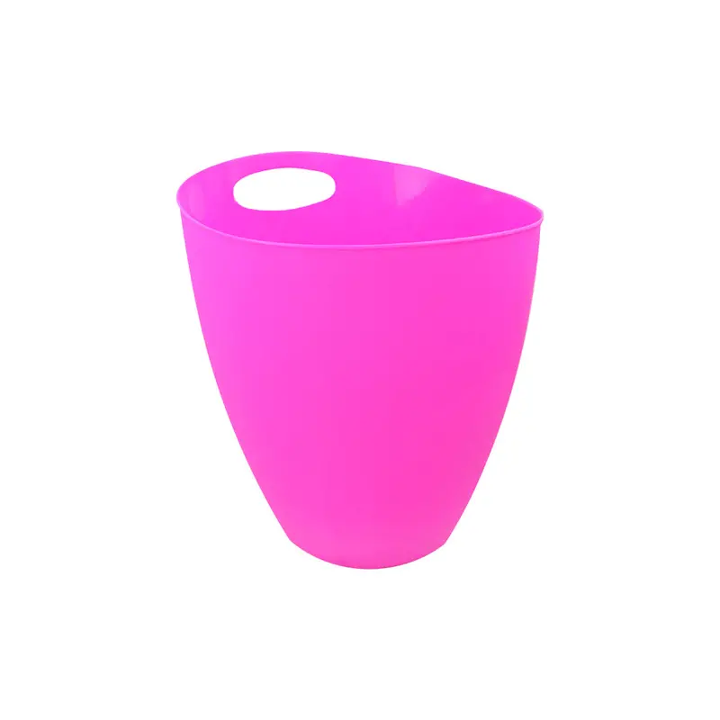 Bote De Plástico Con Agarradera 7.2L Color Rosa 1