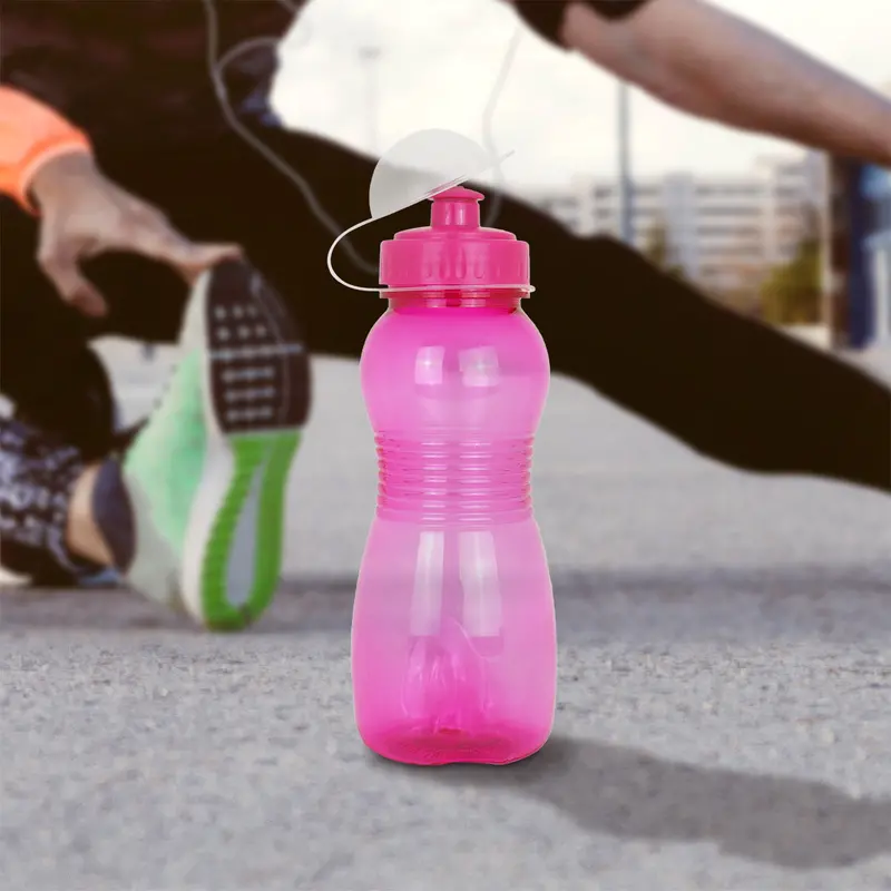 Botella Color Fucsia De Plástico Con Tapa, 500Ml 1
