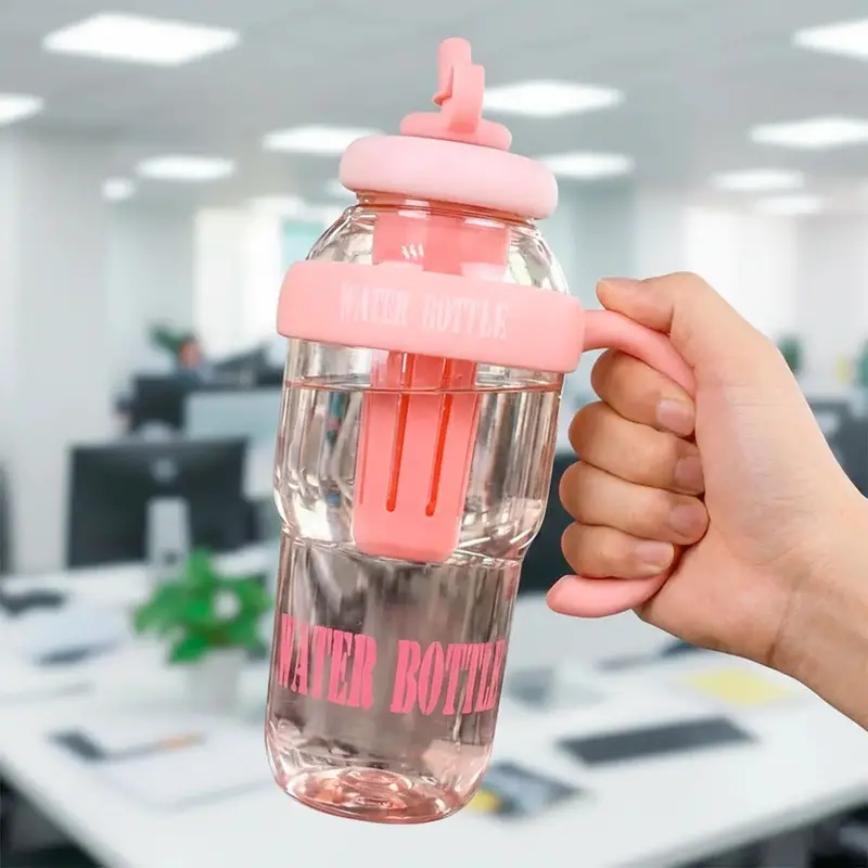Botella De Agua, Color Rosa, 1.3 L 2