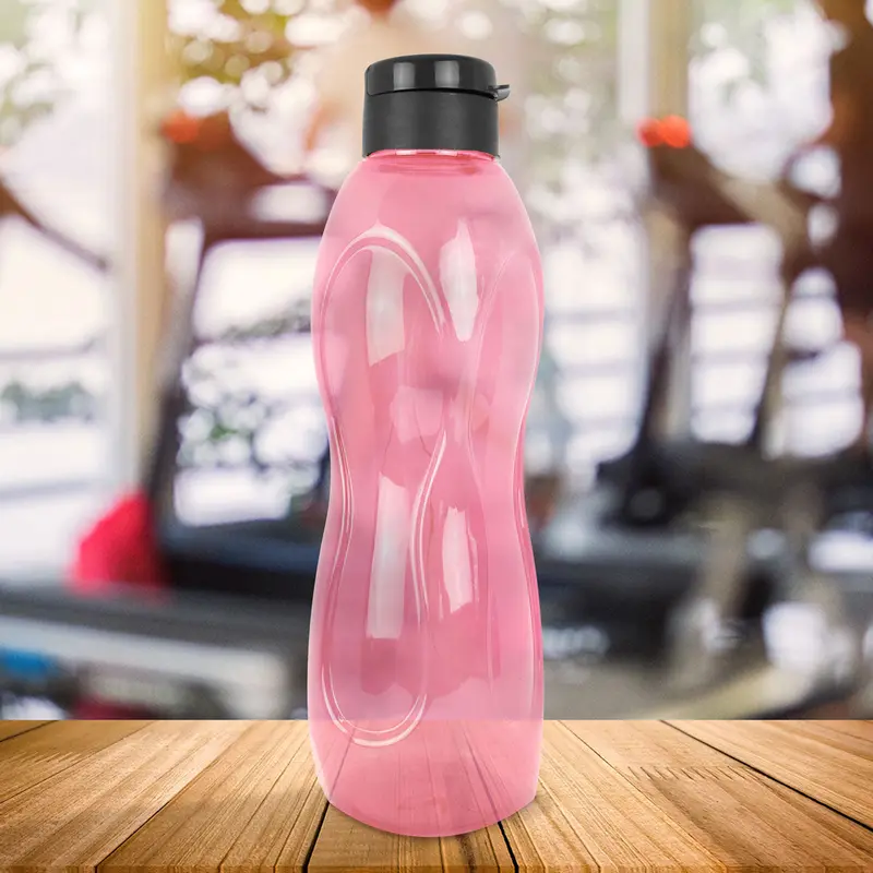 Botella De Agua, Color Rosa, 26X7 Cm 1