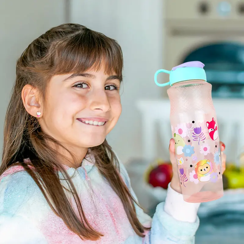 Botella De Agua Con Dibujos Animados, 880 Ml 1
