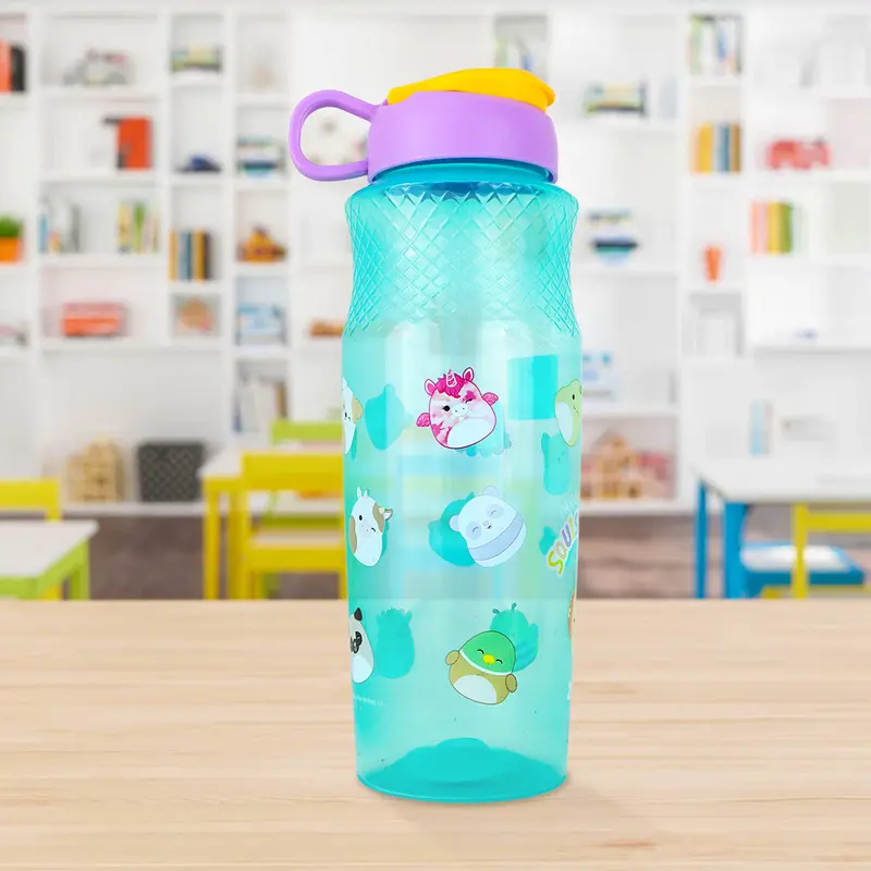 Botella De Agua Con Dibujos Animados, Color Aqua, 880 Ml 2