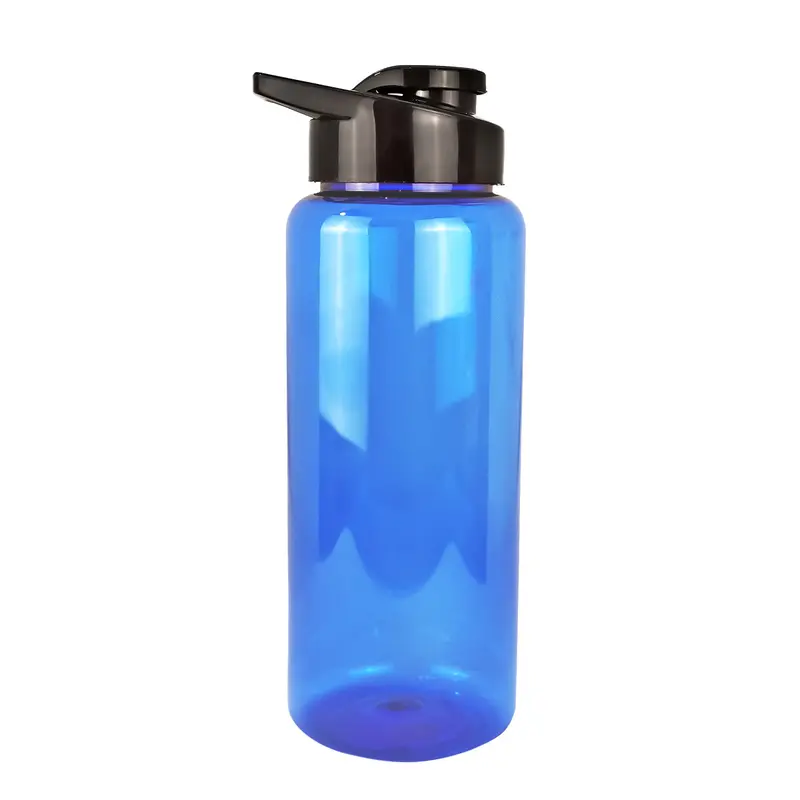 Botella De Agua De Plástico, Color Azul, 1L 2