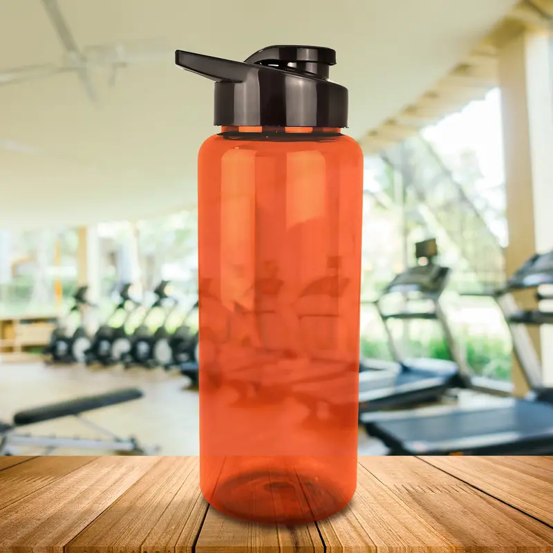 Botella De Agua De Plástico, Color Rojo, 1L 1