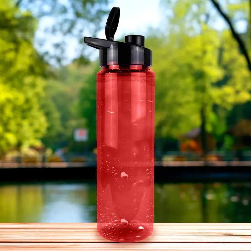 Botella De Agua De Plástico, Color Rojo, 900 Ml 1