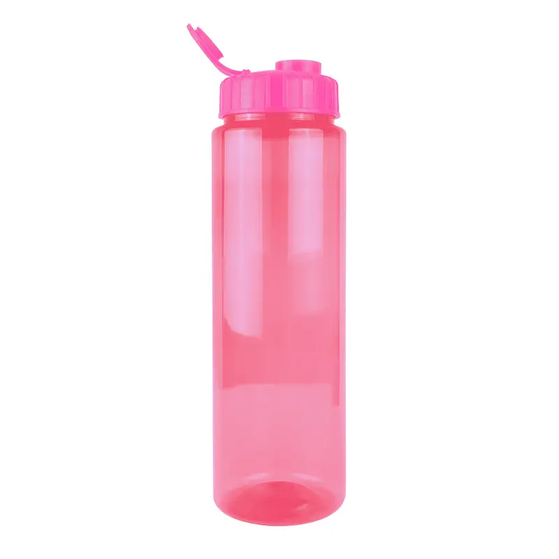 Botella De Agua De Plástico, Color Rosa, 26X7 Cm 2