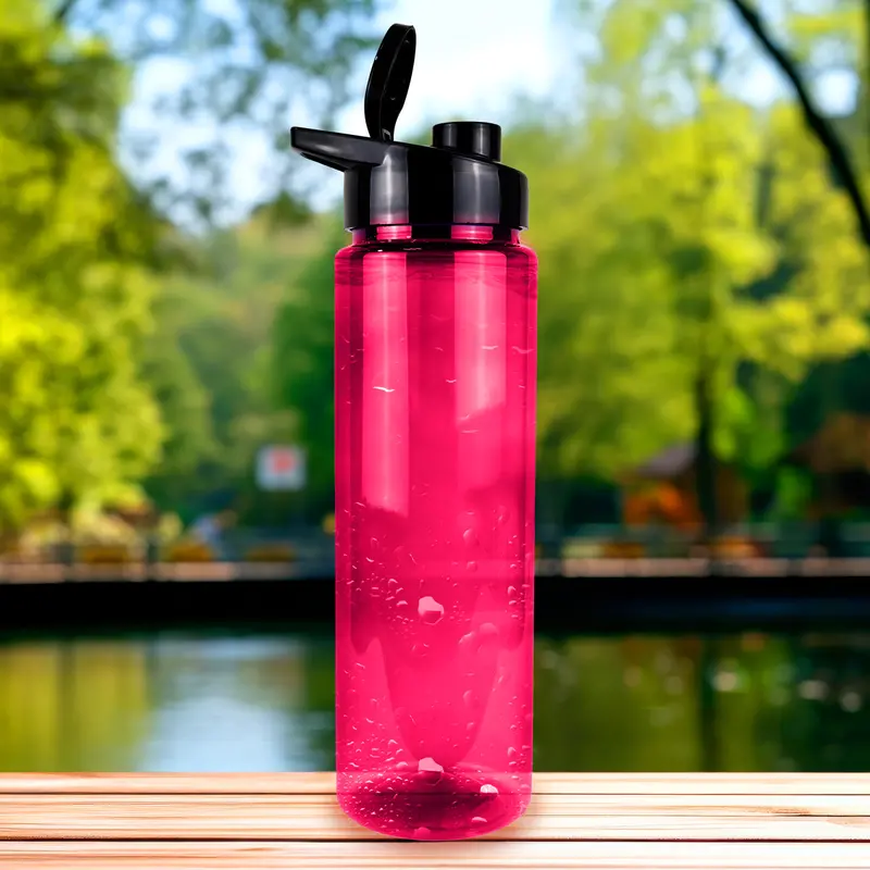 Botella De Agua De Plástico, Color Rosa, 900 Ml 1