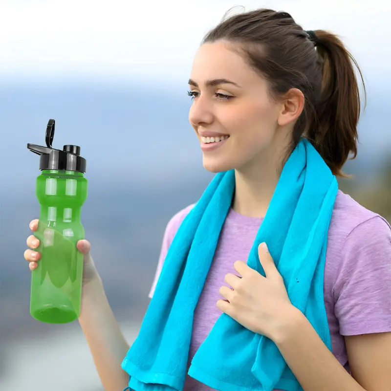 Botella De Agua De Plástico, Color Verde, 850 Ml 1