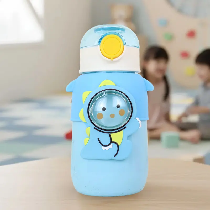 Botella De Agua, Diseño Dinosaurio, 600 Ml 1