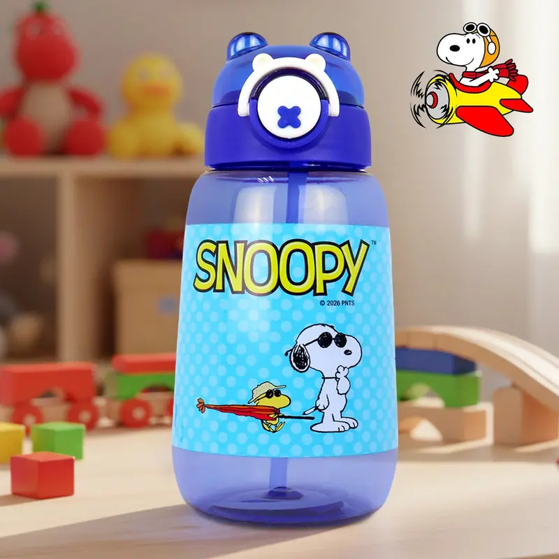 Botella De Agua, Diseño Osito, Peanuts, Color Azul, 700 Ml 1
