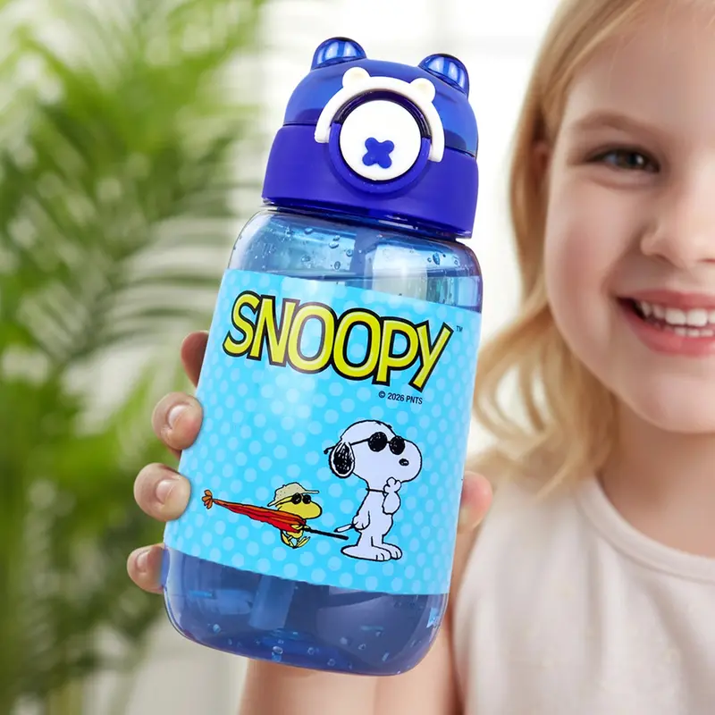 Botella De Agua, Diseño Osito, Peanuts, Color Azul, 700 Ml 2