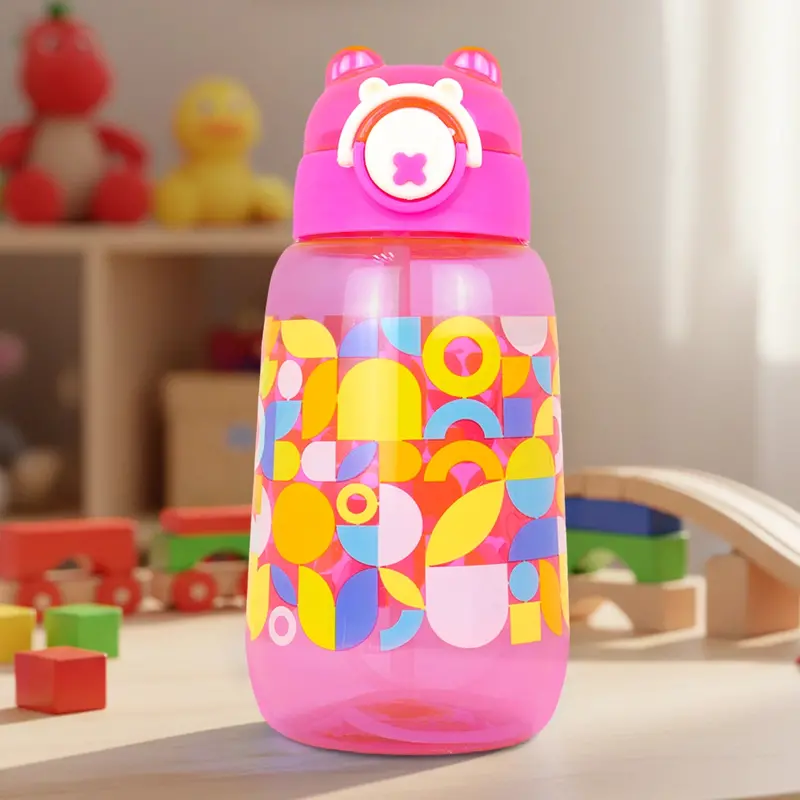 Botella De Agua, Diseño Osito, Peanuts, Color Rosa, 700 Ml 1