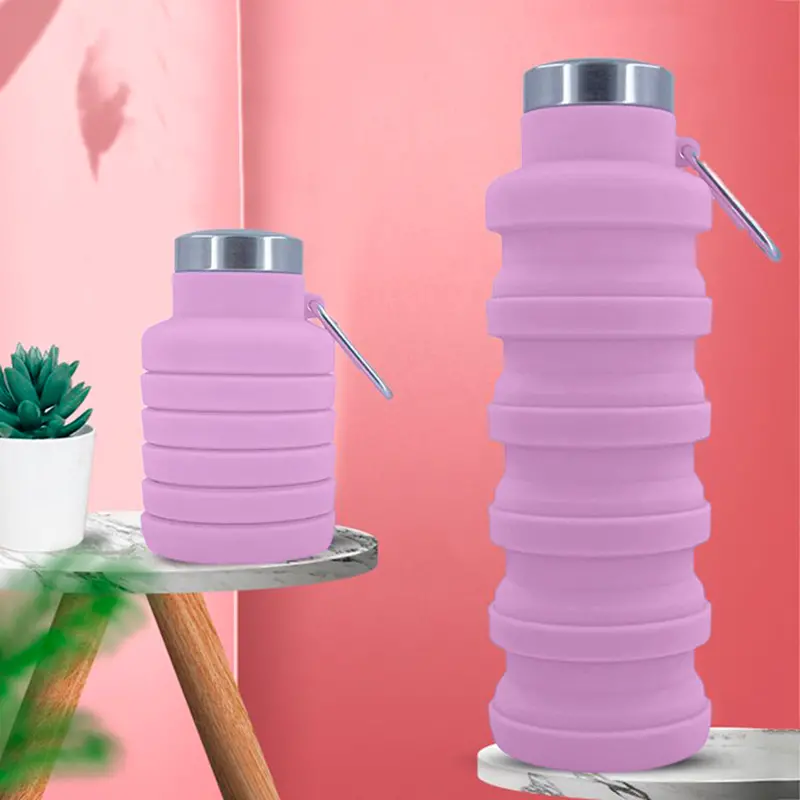 Botella De Agua Plegable, Color Púrpura 1