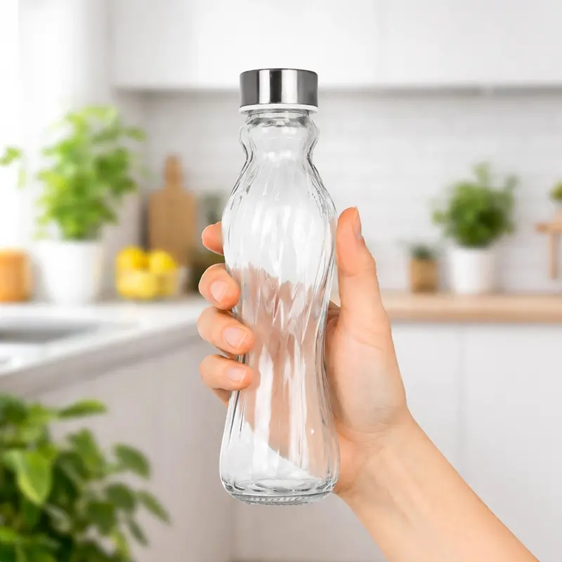 Botella De Cristal Con Tapa, 500 Ml 2