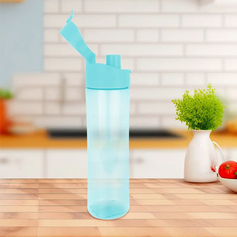 Botella De Plástico Color Aqua 600Ml 1