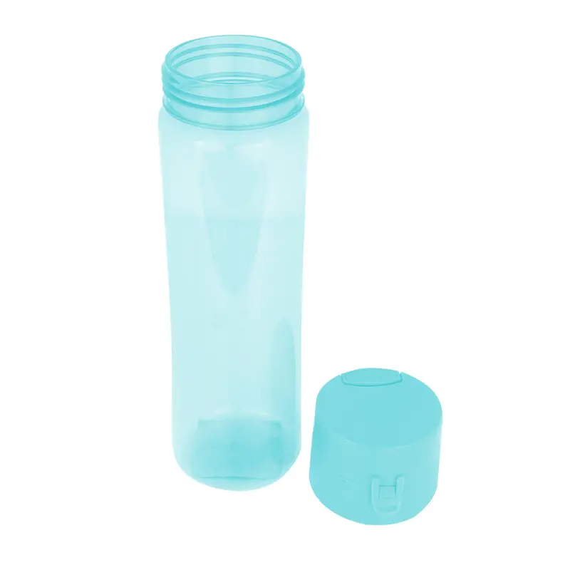 Botella De Plástico Color Aqua 600Ml 2