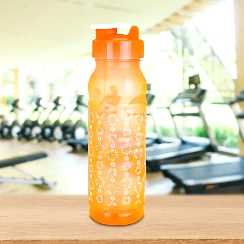 Botella De Plástico Color Naranja, 680Ml 1