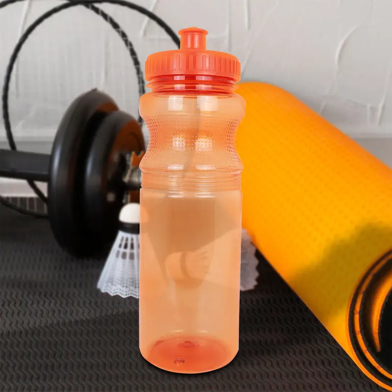 Botella De Plástico Color Naranja, 700Ml 1