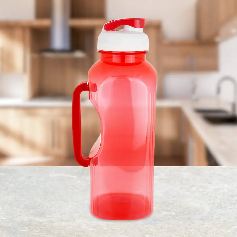 Botella De Plástico Color Rojo 1L 1