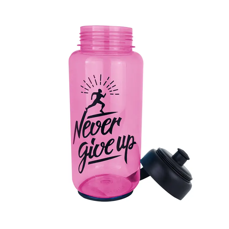 Botella De Plástico Color Rosa 1100Ml 2