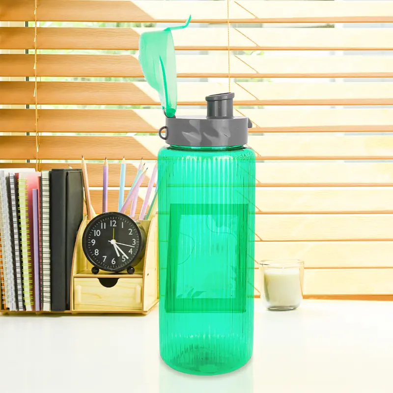 Botella De Plástico Color Verde,1L 2
